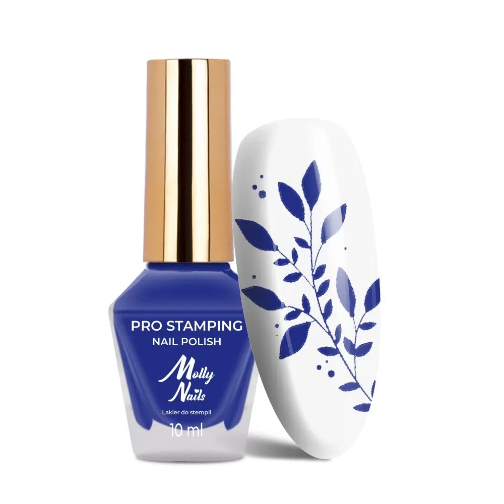MollyNails PRO Stamping Dark Blue n. 21 - Smalto per stencil e stamping 10 ml