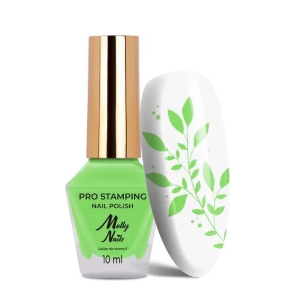 Smalto per stamping MollyNails PRO Stamping Pastel Green n. 19 10 ml