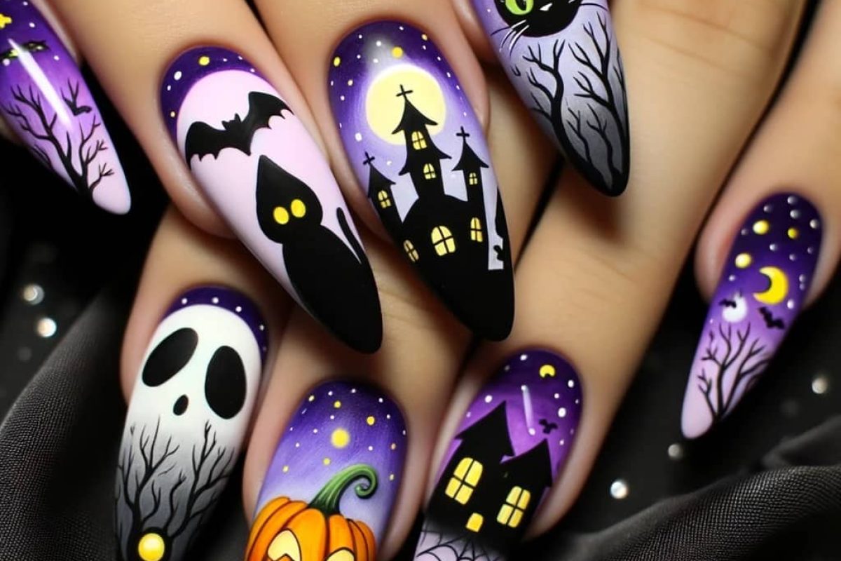 unghie halloween nail art